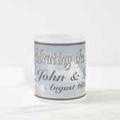 Givré Tasse de café faite sur commande de mariage (Devant gauche)