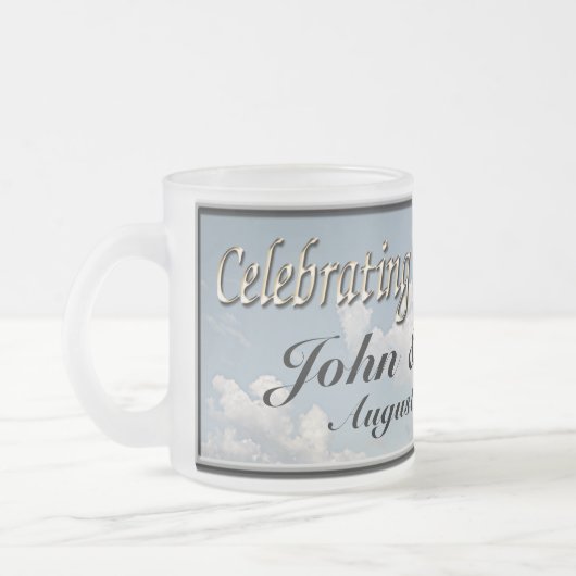 Givré Tasse de café faite sur commande de mariage (Gauche)