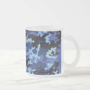 Givré Tasse de café givrée par Camo bleue faite sur
