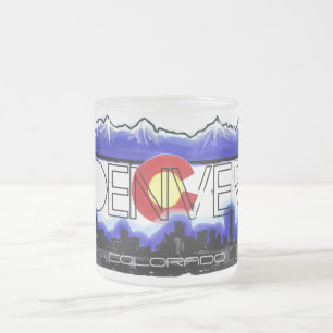 Givré Tasse de café givrée par horizon de Denver le