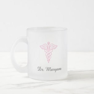 Givré Tasse de café personnalisée avec Caducée pour méde