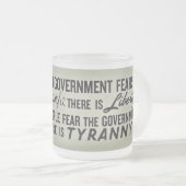 Givré Tasse de citation de liberté de Jefferson (Devant droit)