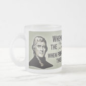 Givré Tasse de citation de liberté de Jefferson (Gauche)