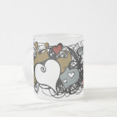 Givré Tasse de coeur de couronne (Devant gauche)