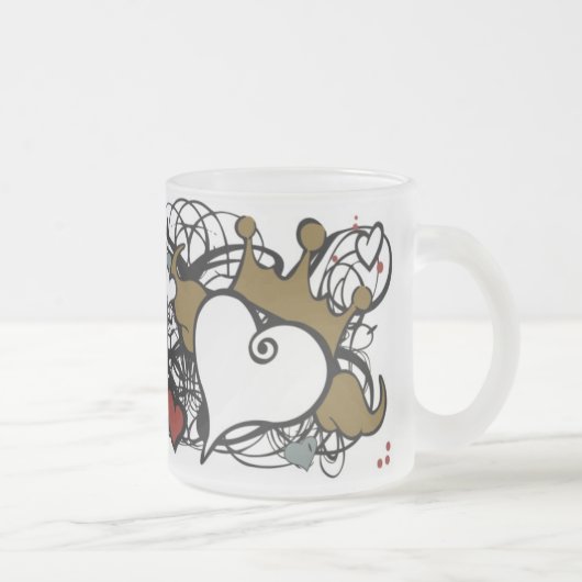Givré Tasse de coeur de couronne (Droit)