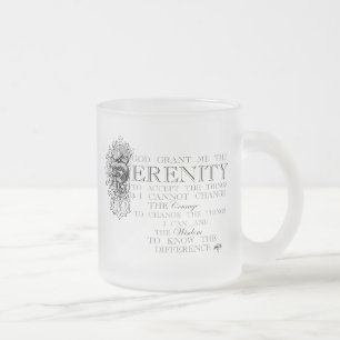 Givré Tasse de coutume de prière de sérénité