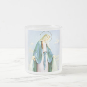 Givré Tasse de croissant de lune de Vierge Marie