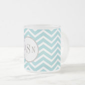 Givré Tasse de monogramme de Chevron (Devant droit)