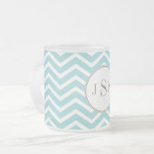 Givré Tasse de monogramme de Chevron (Devant gauche)