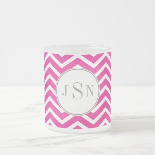 Givré Tasse de monogramme de Chevron (Centre)