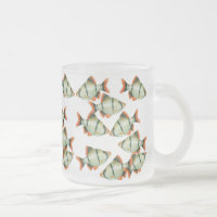 Tasse de poissons d'aquarium de bavures de tigre