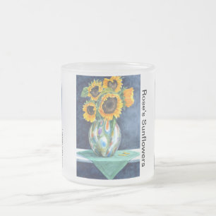 Givré Tasse des tournesols du rose