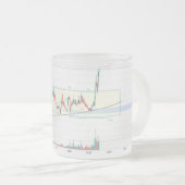 Givré tasse design graphique stock (Devant droit)
