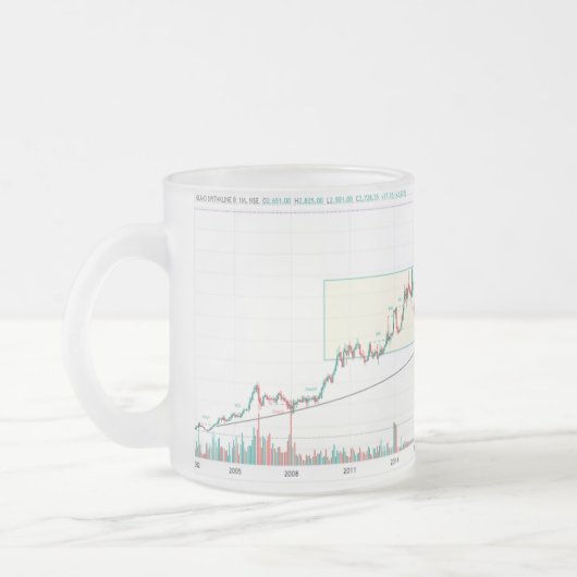 Givré tasse design graphique stock (Gauche)