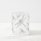Givré Tasse DRAGONFLIES (verre dépoli) (Centre)