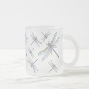 Givré Tasse DRAGONFLIES (verre dépoli)