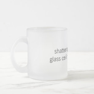 Givré Tasse en verre de plafonds en verre d'éclatement