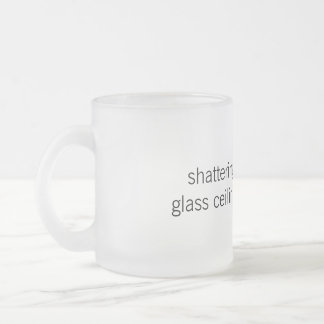 Givré Tasse en verre de plafonds en verre d'éclatement