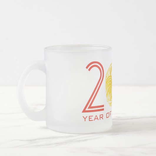 Givré Tasse faite sur commande de papercut d'or de (Gauche)