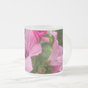 Givré tasse fleur rose