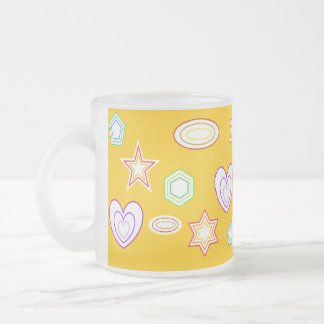 Givré Tasse Formes Jaune Orange