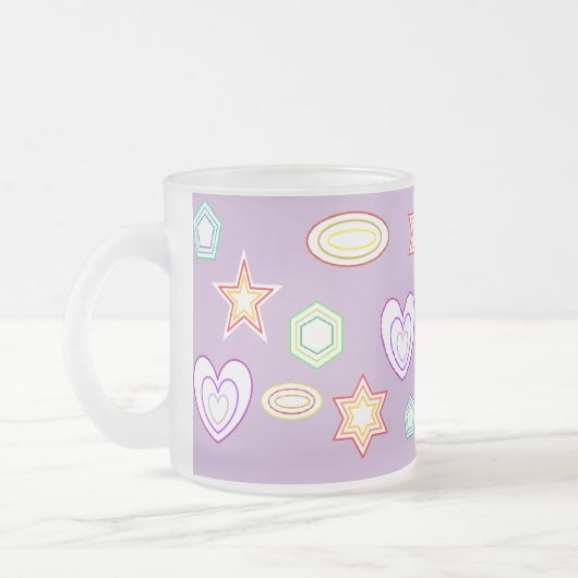 Givré Tasse formes lilas (Gauche)