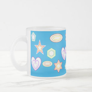 Givré Tasse Formes sarcelle