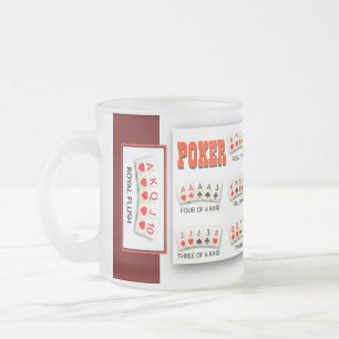 GIVRÉ TASSE GIVRÉE DE MAIN DE POKER