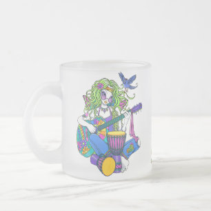 Givré Tasse givrée féerique hippie de guitare