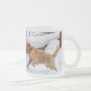 Givré Tasse givrée par chien de golden retriever