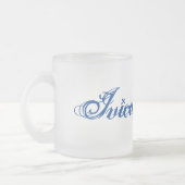 Givré Tasse heureuse avec le nom (Gauche)
