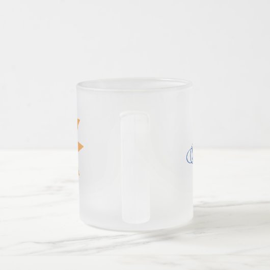 Givré Tasse heureuse avec le nom (Poignée)