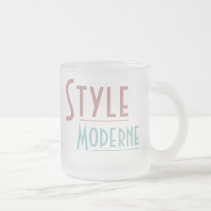 Givré Tasse MODERNE STYLE (verre dépoli)