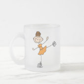 Givré Tasse orange de fille de patinage de glace (Gauche)