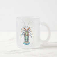 Tasse peinte de langouste