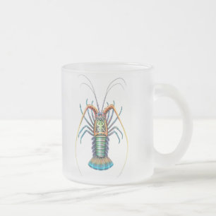 Givré Tasse peinte de langouste