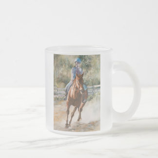 Givré Tasse potable de travail d'équipe équestre