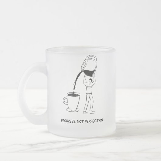 Givré Tasse «Progrès. Pas perfection» (Gauche)