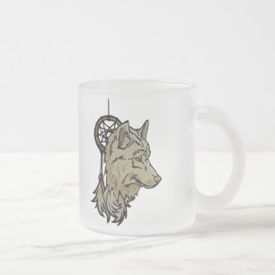 Givré Tasse - receveur de rêve de totem de loup