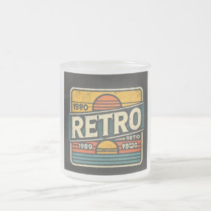 Givré tasse rétro, tasse de café vintage, esthétique des