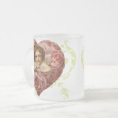 Givré Tasse victorienne de Valentines d'ange (Devant gauche)
