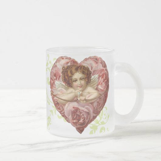 Givré Tasse victorienne de Valentines d'ange (Droit)