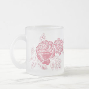 Givré Tasse Vintage Rose Rouge