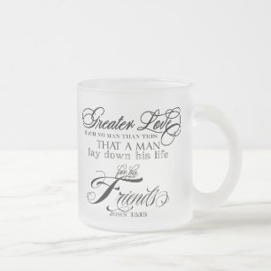 Givré Une plus grande tasse de coutume d'amour