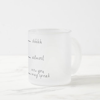 Givré Une tasse amusante pour le premier café du matin