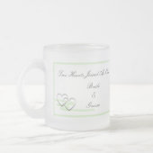 Givré Vert de tasse de deux coeurs (Gauche)