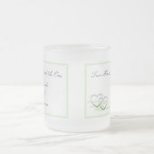 Givré Vert de tasse de deux coeurs (Centre)