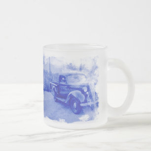 Givré Vintage Essex-Terraplane, tasse de verre dépoli