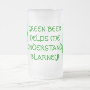 Givrée BIÈRE VERTE IRLANDAISE chope