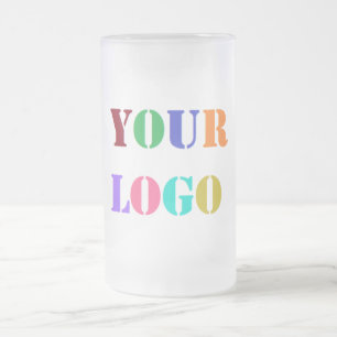 Givrée Modèle de chope à bière en verre avec logo de marq